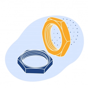 Гайка стальная М30 20Х13 ГОСТ 5932-73