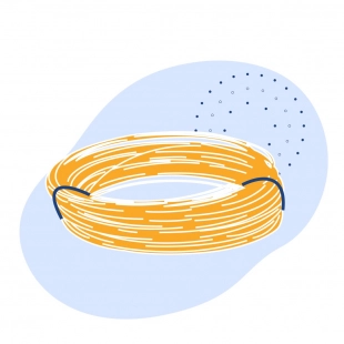 Кабель монтажный 2х1 мм2 МКЭШвнг(А)-LS аналоговый