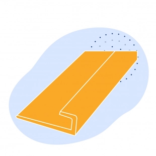 L-образный профиль стальной 180х180х11 мм СТ0 ГОСТ 8509-93