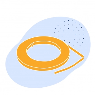 Лента с полимерным покрытием 0.95 мм ПЭ ГОСТ 34180-2017