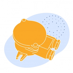 Грязевая коробка ДУ 50 мм из медного сплава