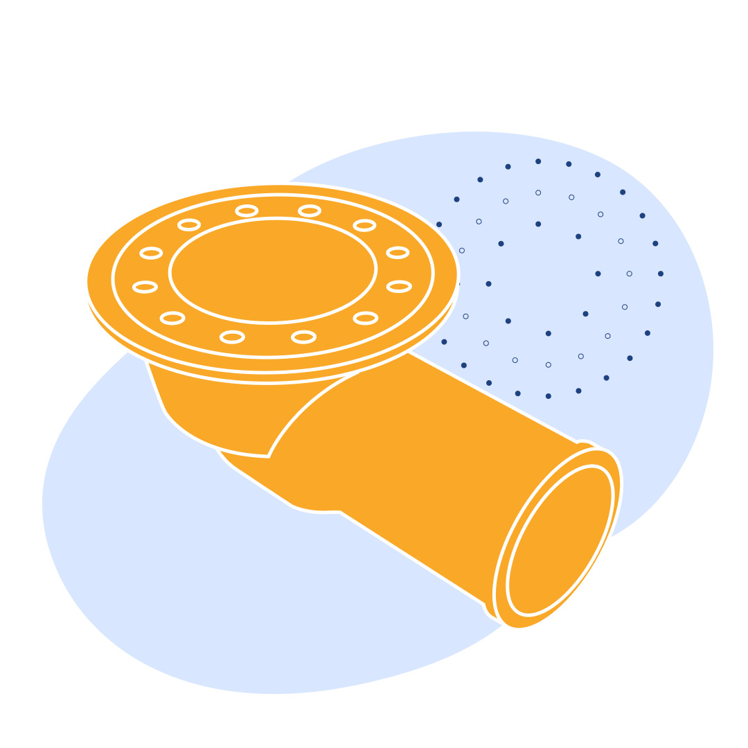 Трап чугунный Т100б Ду 100 мм СЧ10 ГОСТ 1811-2019